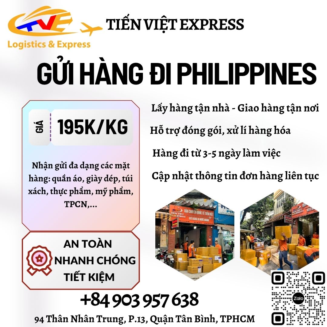 Gửi hàng đi Philippines - Tiến Việt Express